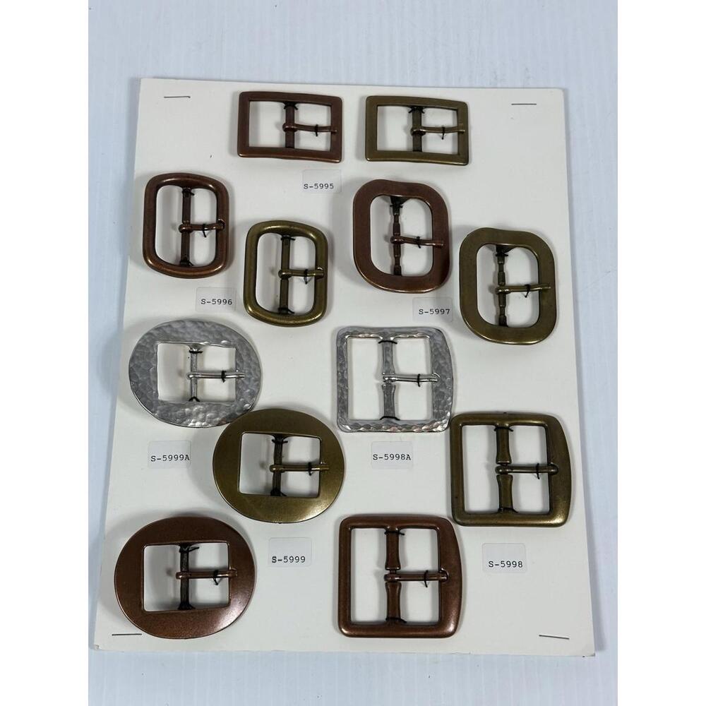 Sample Card‎ Salesman Shoe Buckles Ornamentation E. E. Weller Co Providence RI